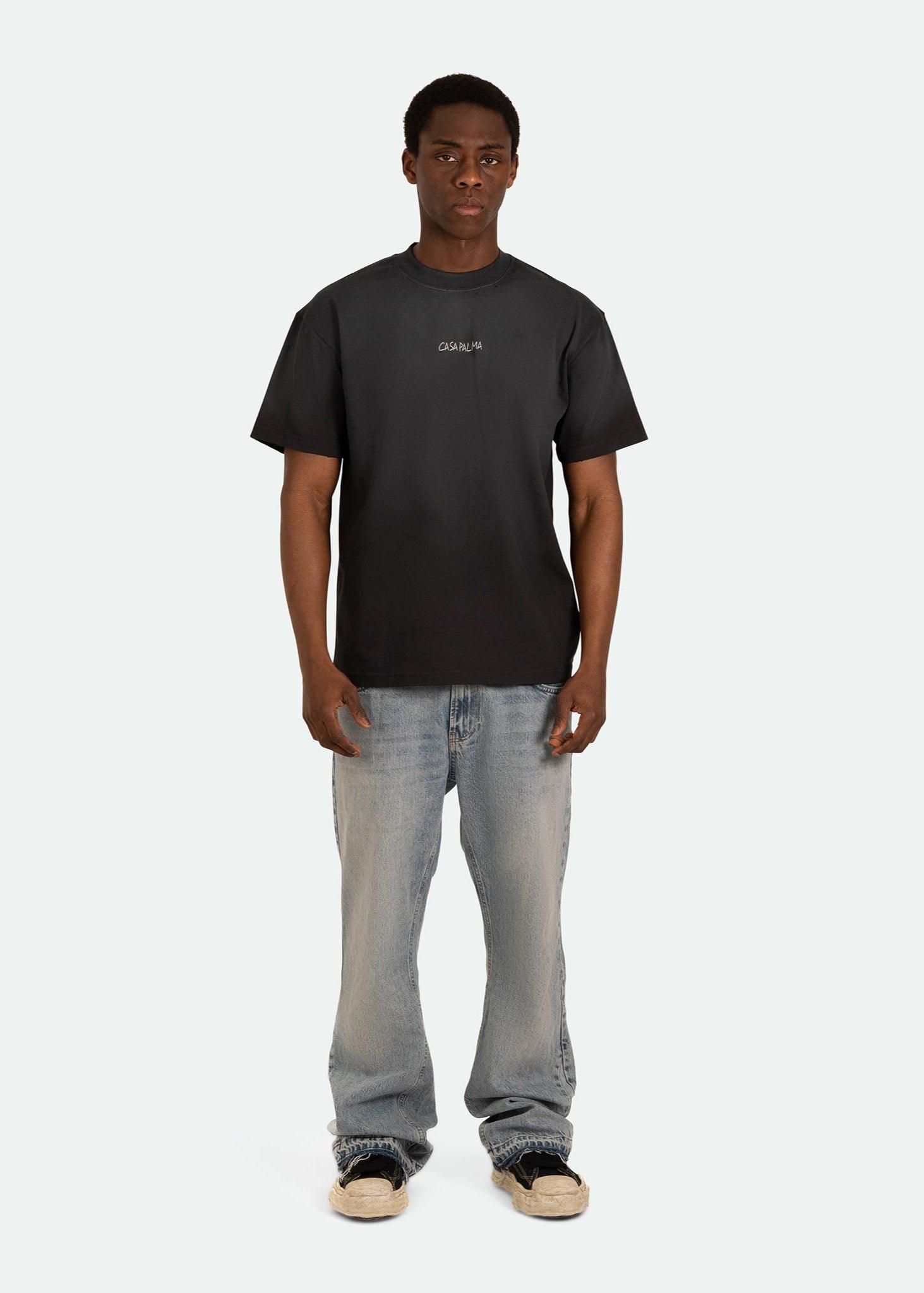 VINTAGE WASHED FRAYED B TEE