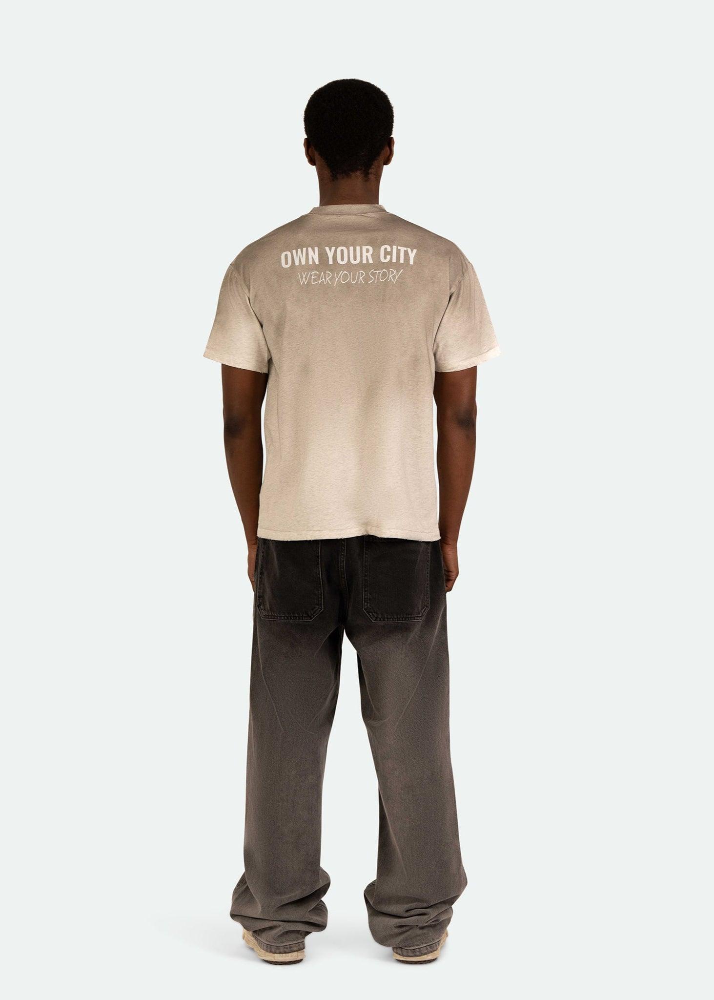 VINTAGE WASHED FRAYED A TEE