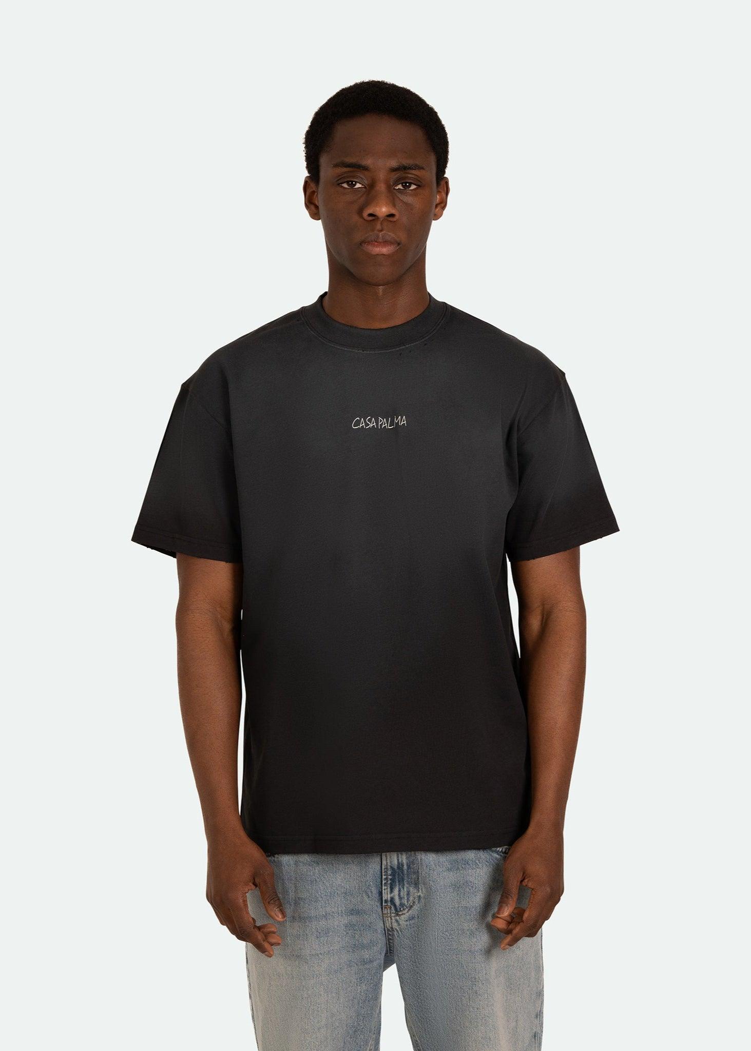 VINTAGE WASHED FRAYED B TEE
