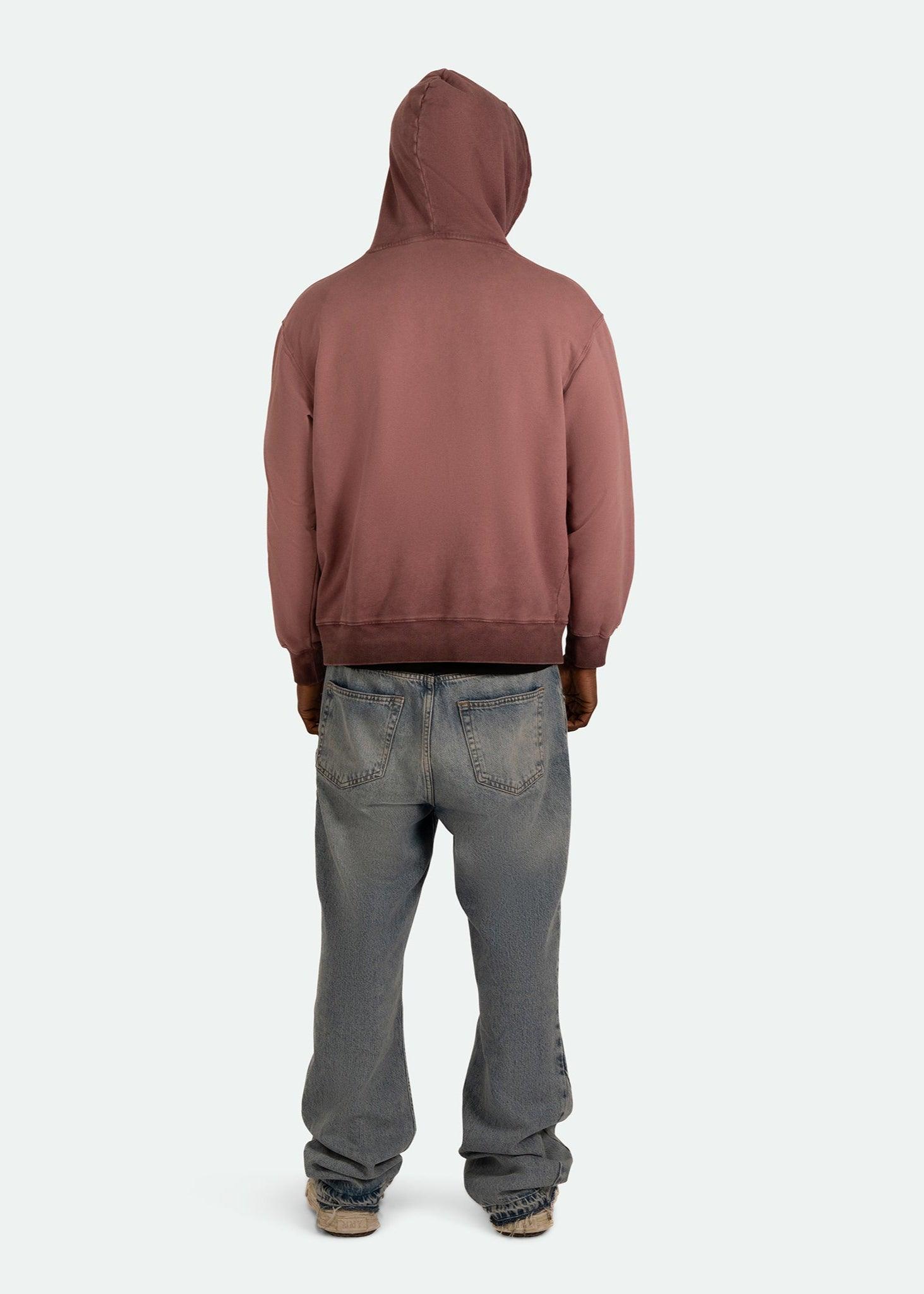 OMBRE VINTAGE WASHED COLOURPOINTED B HOODIE